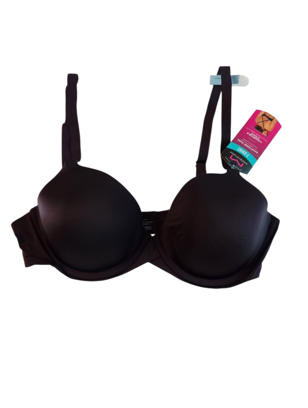 NEW Maidenform Underwire T-Shirt Bra Black Size 34C